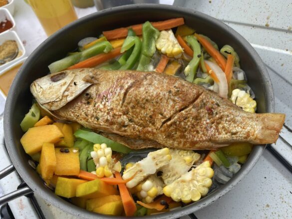 Stacey cookery Steamed fish